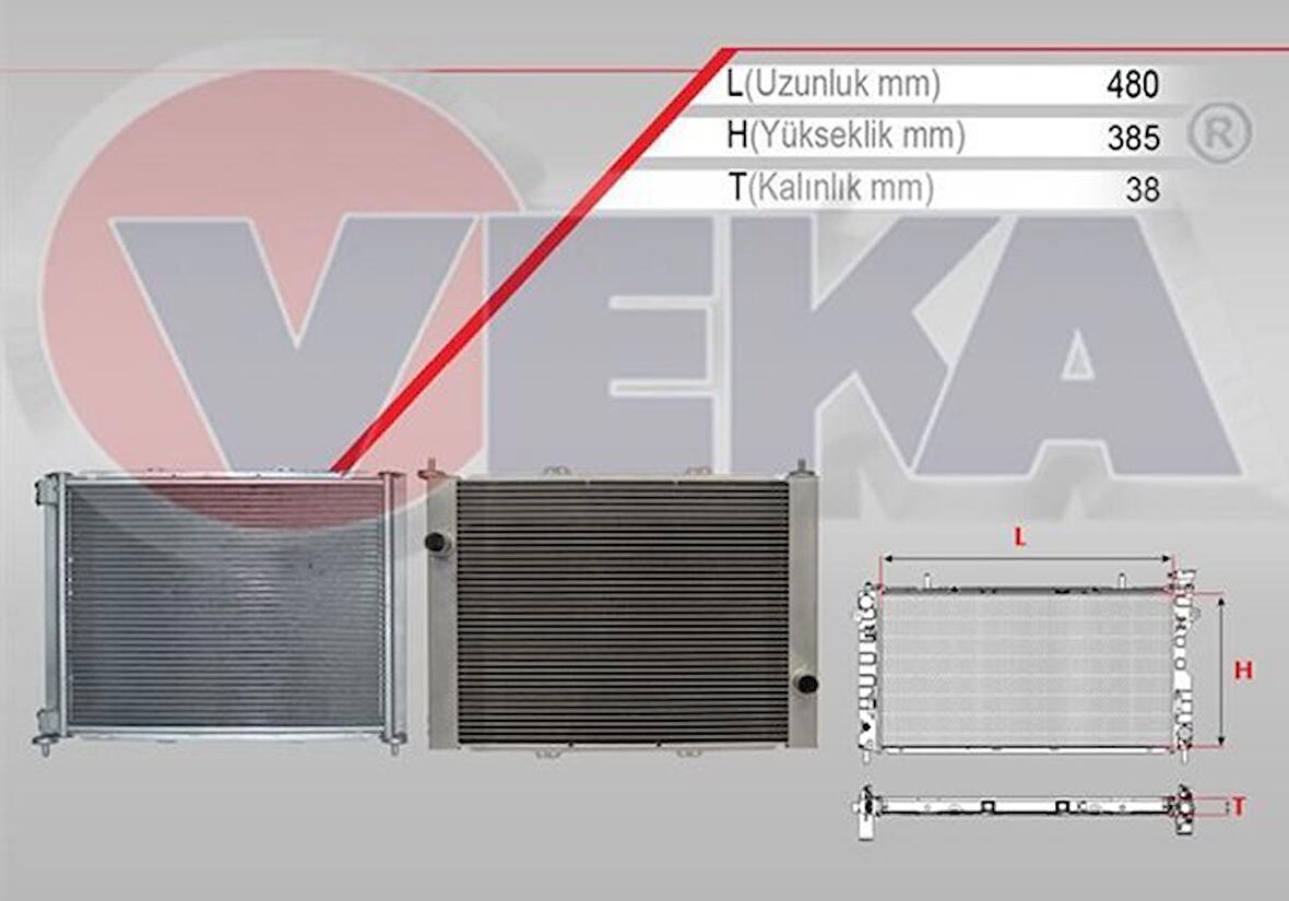 Renault Clio Motor Radyatörü [Cey] (8200116110)
